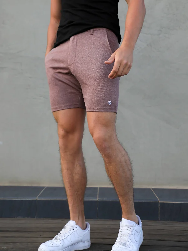 Online Specials Sorrento Stretch Fit Shorts - Burgundy