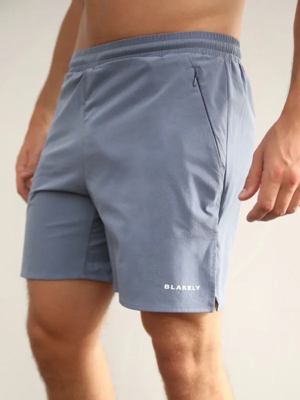 Don’t Miss Out Blakely Track Shorts - Light Blue