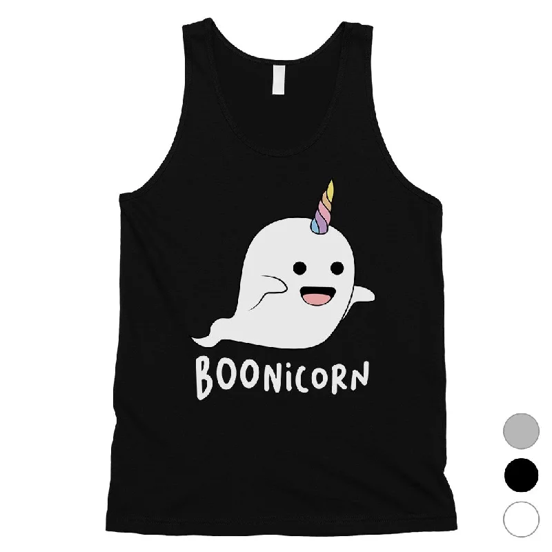 Early Bird Discount Boonicorn Cute Halloween Costume Funny Ghost Unicorn Mens Tank Top
