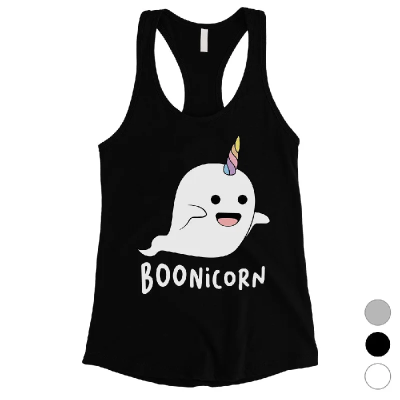 Weekend Special Boonicorn Cute Halloween Costume Funny Ghost Unicorn Womens TankTop