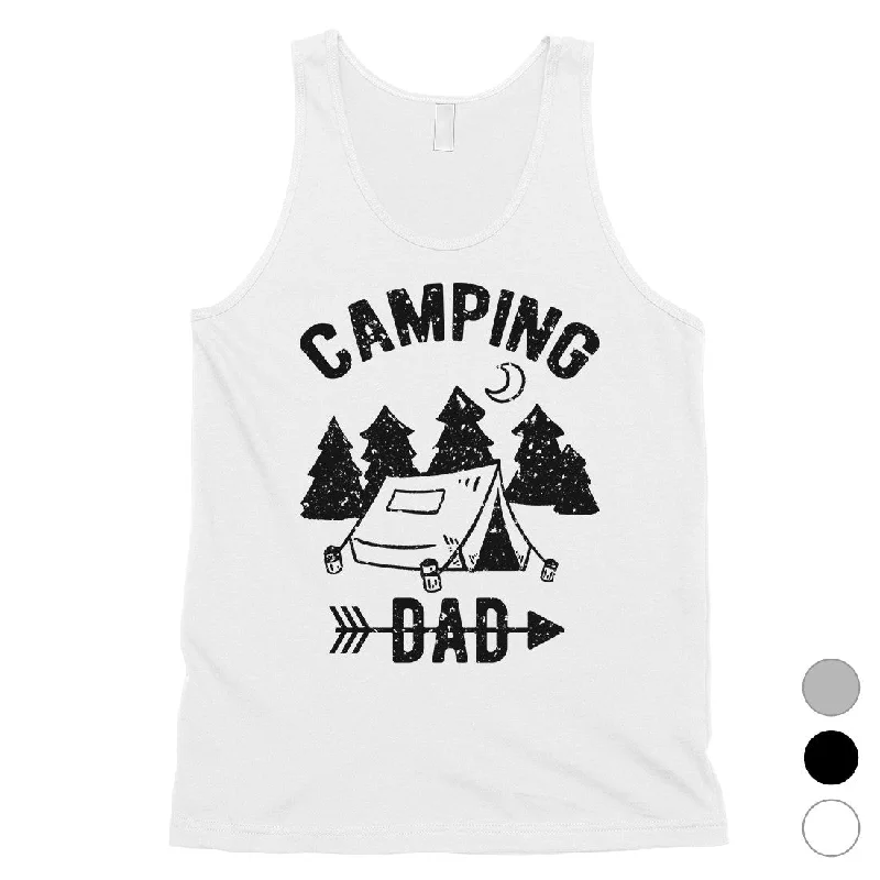 Stock Clearance Camping Dad Mens Motivational Sweet Fun Sleeveless Top Dad Gift