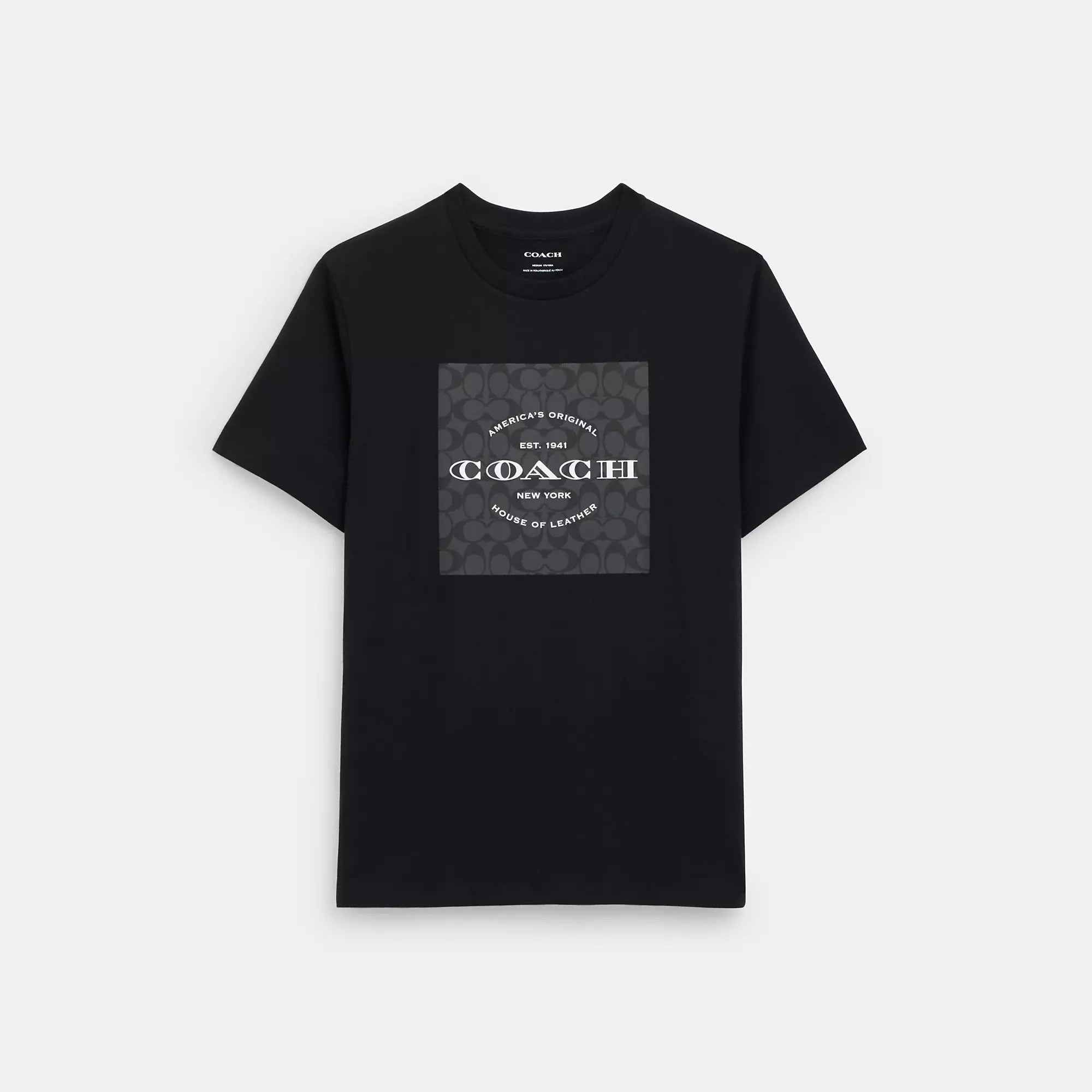 Year-End Clearance Coach Outlet Signature Square T Shirt In Organic Cotton