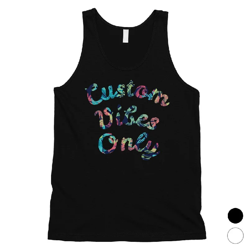 Extra Savings Colorful Overlay Text Awesome Sweet Mens Personalized Tank Tops