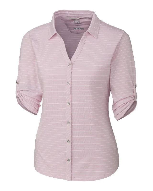 Members Only Cutter & Buck Academy Elbow Sleeve Womens Top
