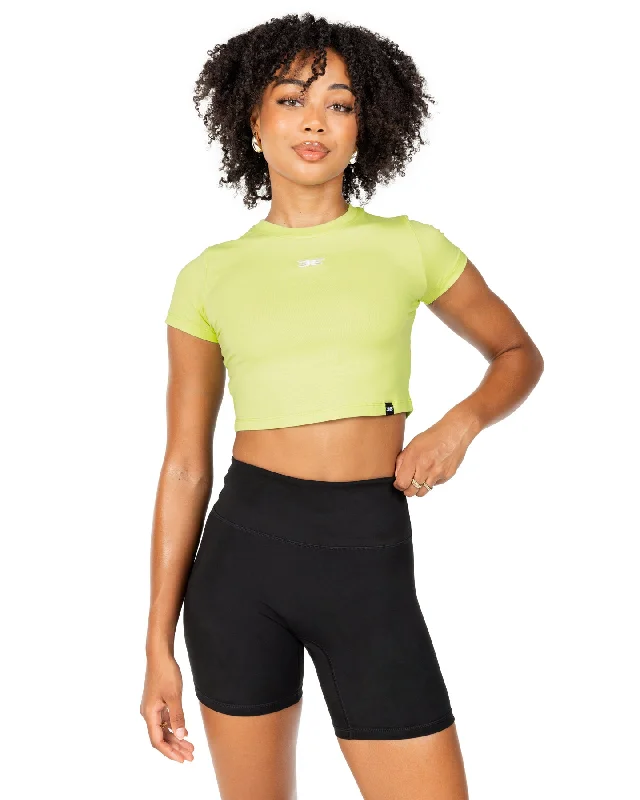 Great Deals Elite Crop Tee - Lime