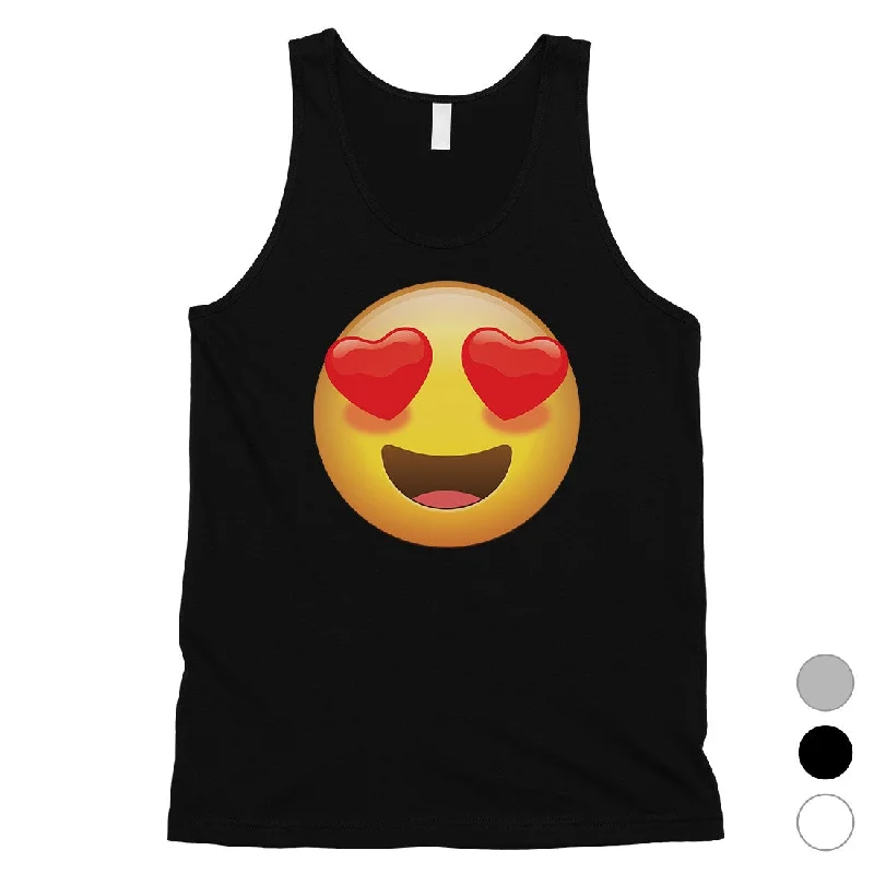 Final Markdown Emoji-Heart Eyes Mens Loving Cute Sweet Cool Tank Top Birthday Gift