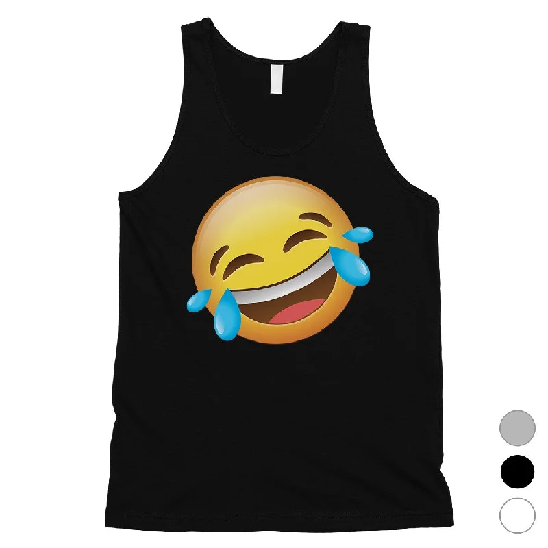 Sale Event Emoji-Laughing Mens Cute Funny Humor Halloween Tank Top Friend Gift