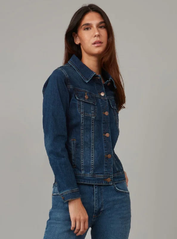 New Markdowns GABRIELLA-CSN Classic Denim Jacket - Cool Starry Night