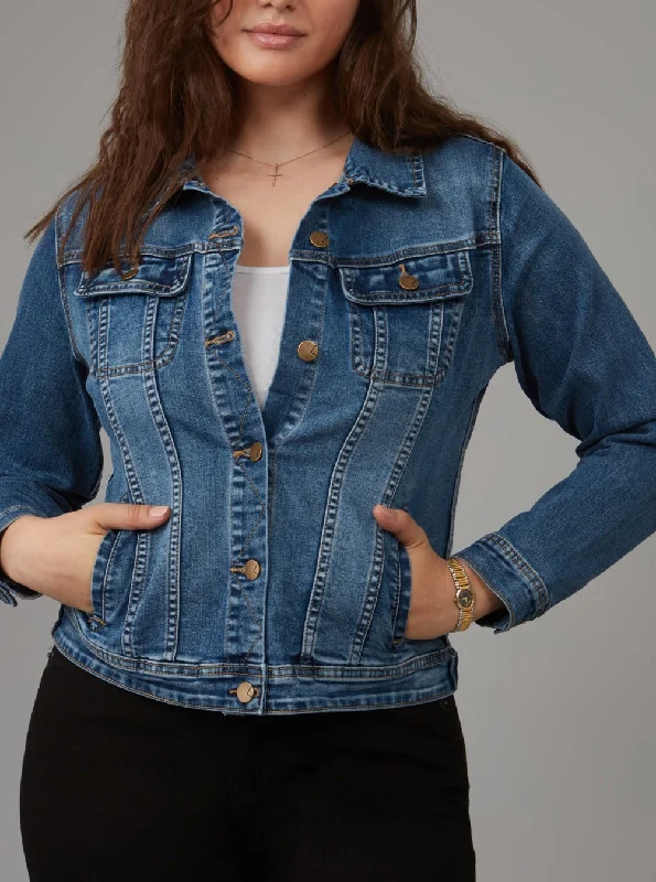 Price Rollback GABRIELLA-RCB Classic Denim Jacket - Rugged Classic Blue