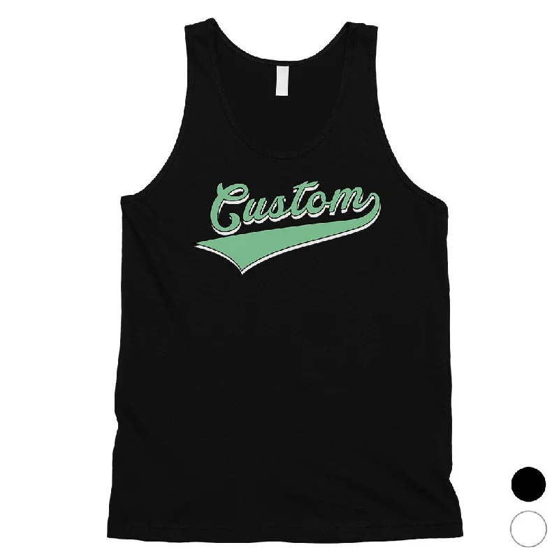Deal Explosion Green College Swoosh Flirty Sweet Mens Personalized Tank Tops Gift