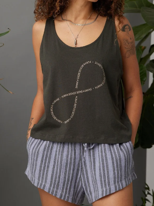 Best Bargains Infinity Easy Tank - Washed Black