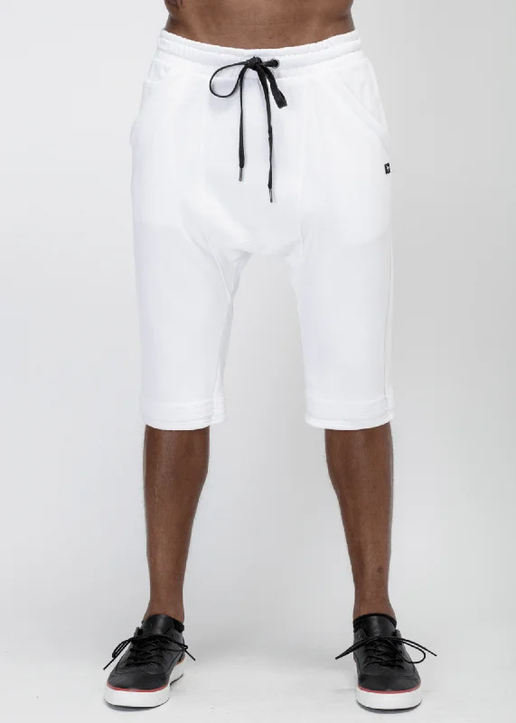 Amazing Deals Konus Men's Loose End Shorts in White