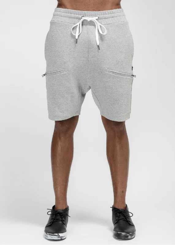 Price Drop Konus Men's Side Zip Pocket Shorts in Gray