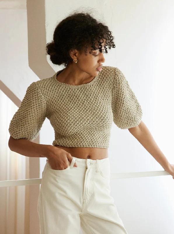 Year-End Clearance Lake Galvė Linen Top - Natural