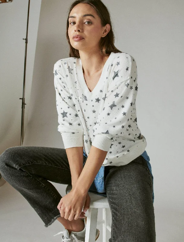 Best Deals Lucky Brand Womens Cloud Jersey Long Sleeve V Neck Top