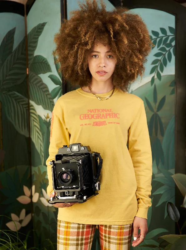 Savings Event National Geographic x Parks Project Legacy Puffy Print Long Sleeve - Mustard