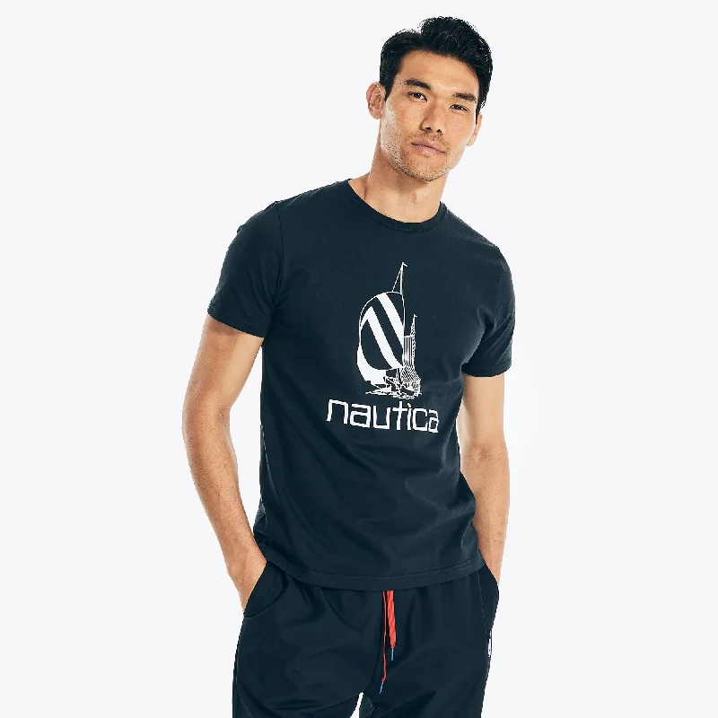 Clearance Event Nautica Mens Spinnaker Graphic T-Shirt