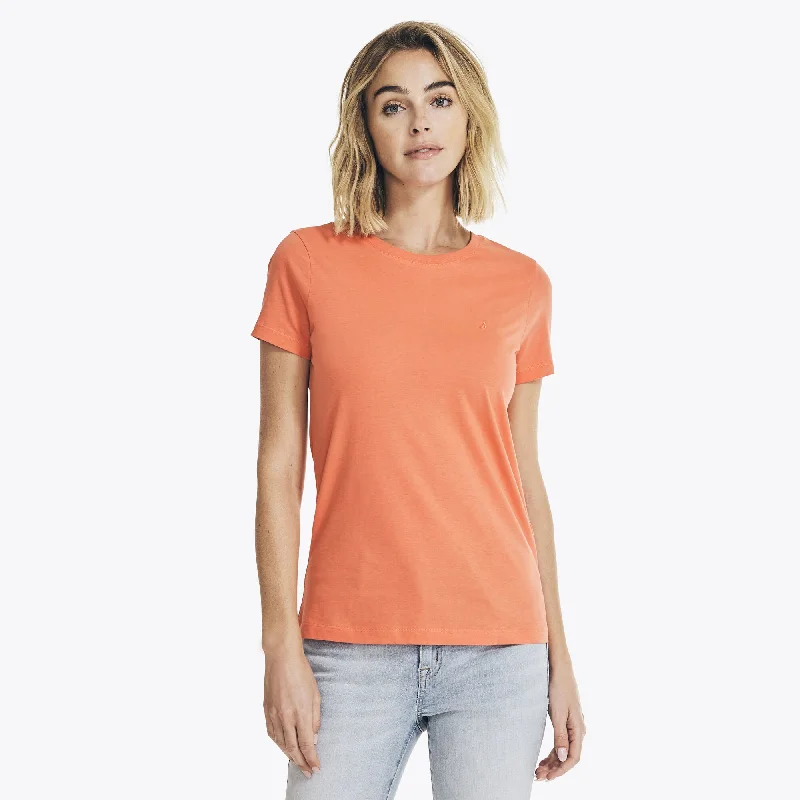 Get It Before It’s Gone Nautica Womens Solid Crewneck T-Shirt