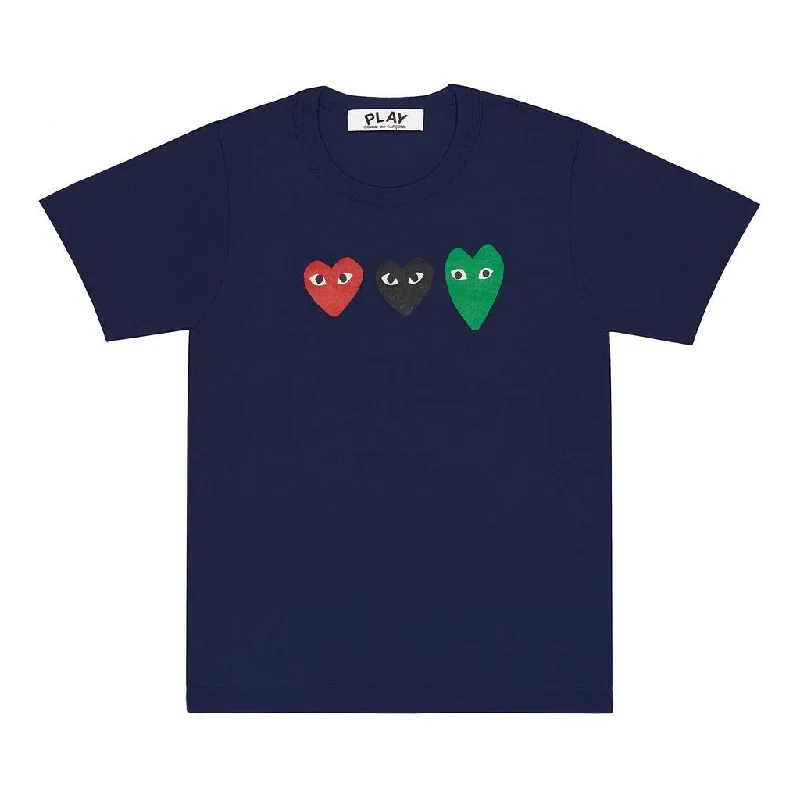 Special Savings Navy Triple Heart T-Shirt
