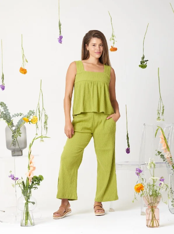 Online Specials Oaklee Tank Top - Martini Olive
