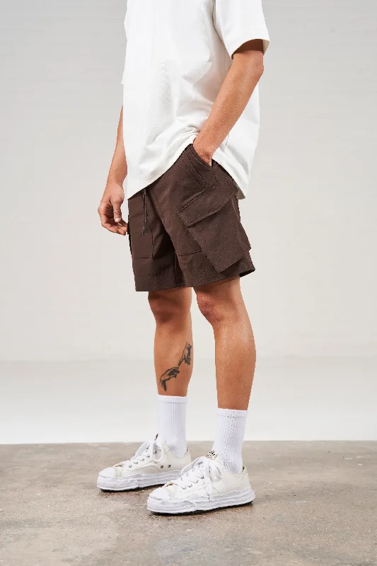 Grand Opening Sale PANELLED CARGO SHORT - COFFEE