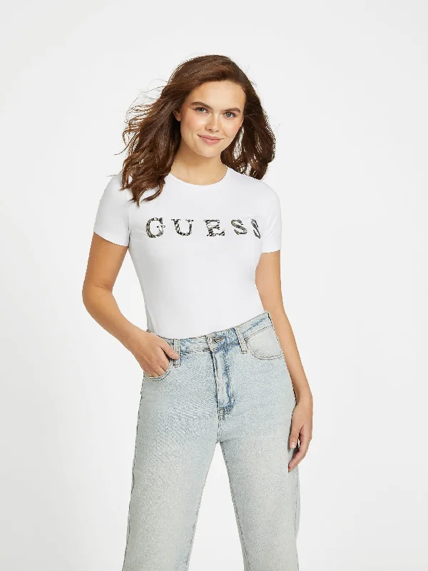 Massive Deals Pepper Rhinestone Logo Tee