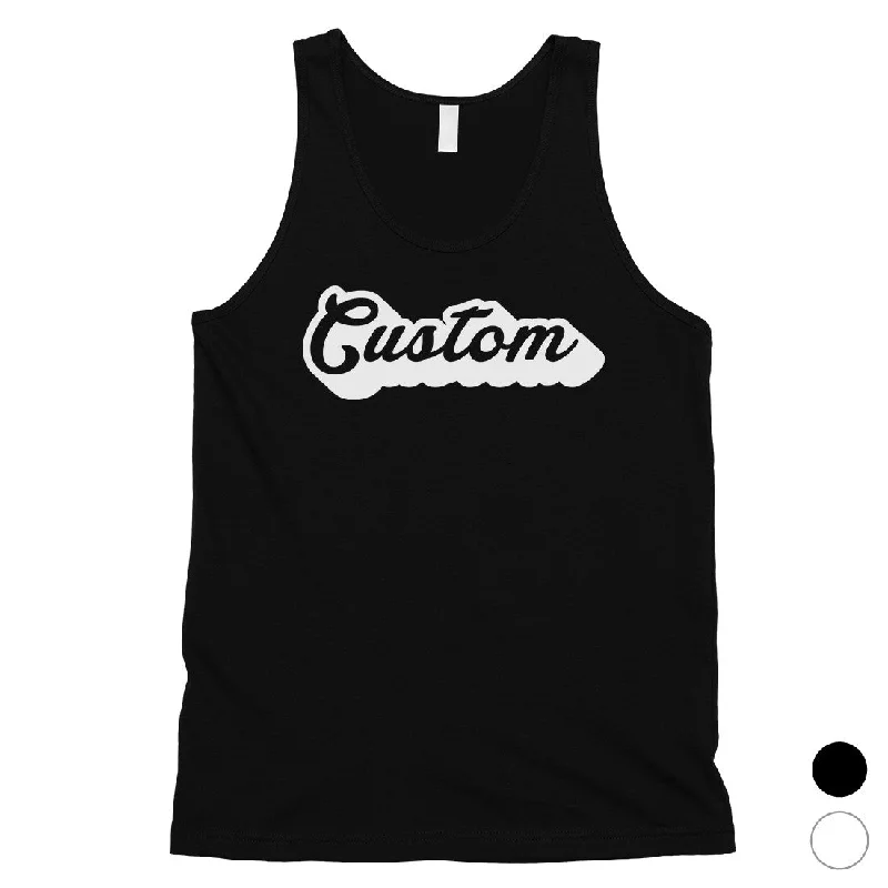 Savings Spectacular Pop Up Text Playful Fun Mens Personalized Tank Tops Friend Gift
