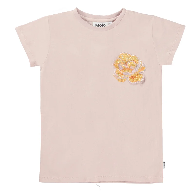 Savings Event Ranva Sequin Roses T-Shirt