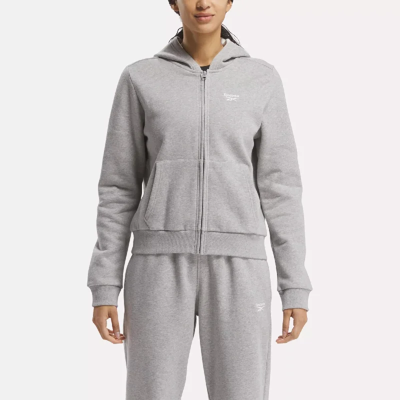 Extra Savings Reebok Identity Small Logo Fleece Full-Zip Hoodie