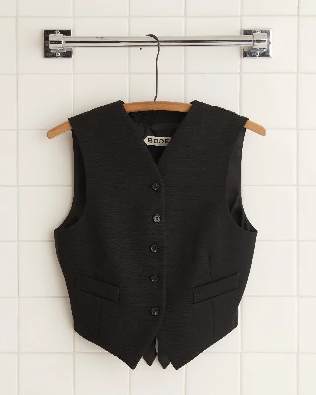 Sale Event Riding Twill Waistcoat - Black
