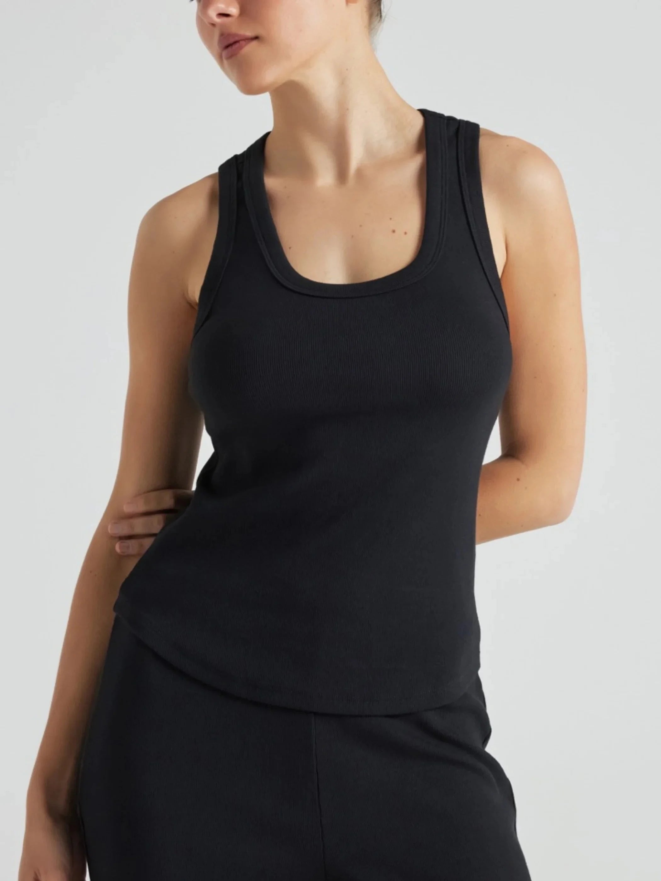 Low Prices Serene Rib Tank - Black