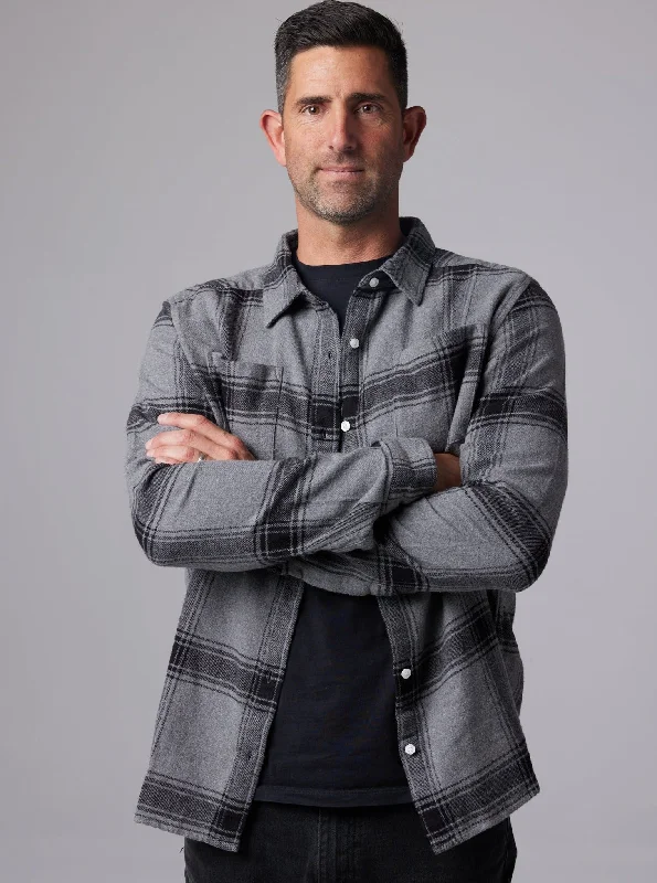 Amazing Deals Shiloh Unisex Flannel - Grey