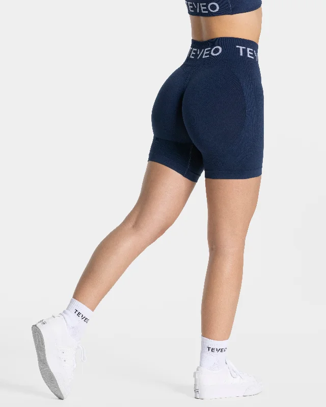 Limited Time Signature Scrunch Short "Dunkelblau"