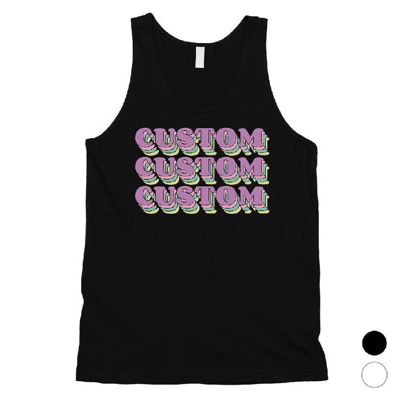 Big Discounts Sorority Theme Purple Top Text Cool Mens Personalized Tank Tops