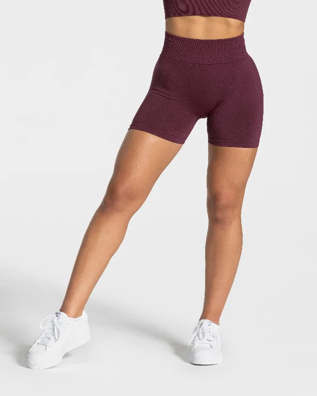 Price Break Statement Scrunch Short "Pflaume"