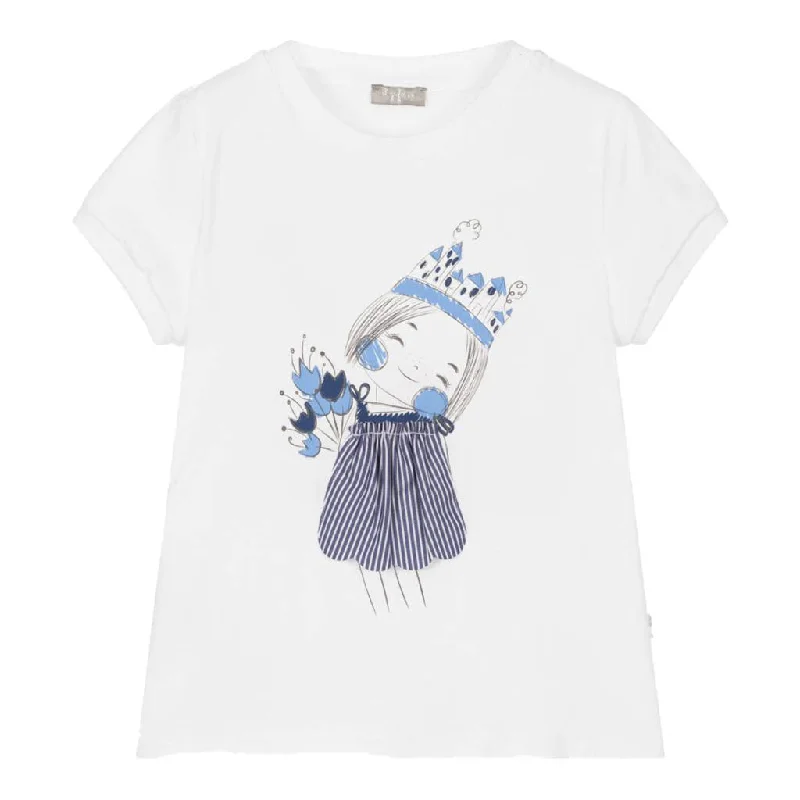 Deal of the Day White Princess Graphic T-Shirt