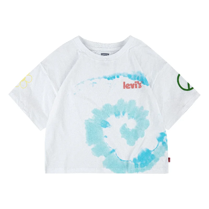 Doorbuster Deal White Tie Dye Logo T-Shirt