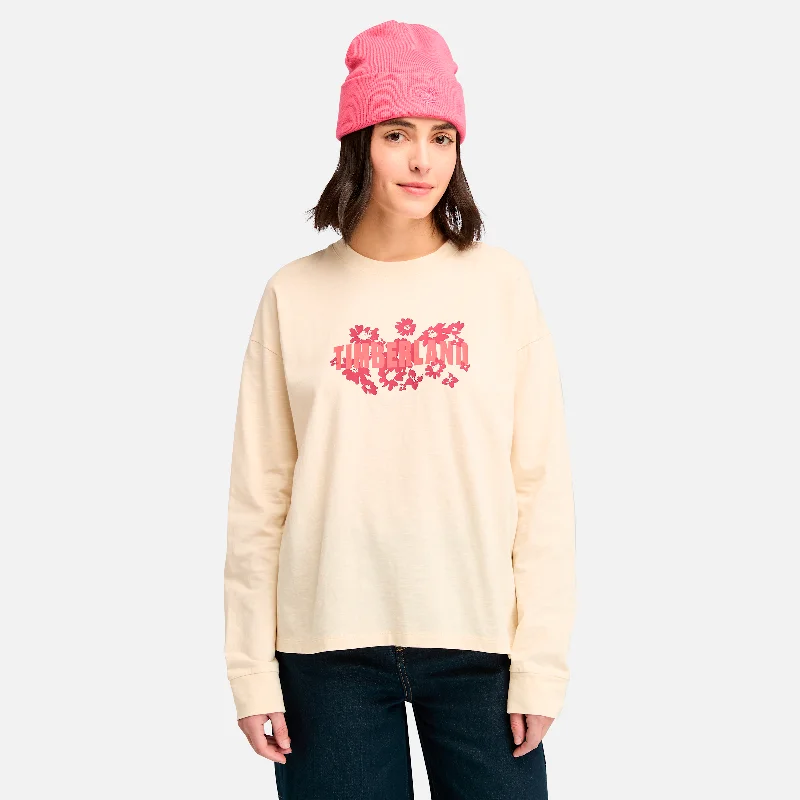 Incredible Offers Women's Slub Long-Sleeve Graphic T-Shirt