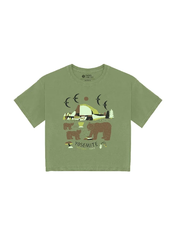 Limited Edition Yosemite Cubs Boxy Tee - Moss