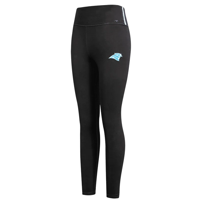 Exclusive Access NFL CAROLINA PANTHERS WASHED NEON WOMEN'S JERSEY LEGGING (BLACK)