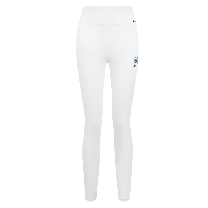 Early Bird Discount NFL MIAMI DOLPHINS RETRO CLASSIC WOMEN'S JERSEY LEGGING (WHITE)