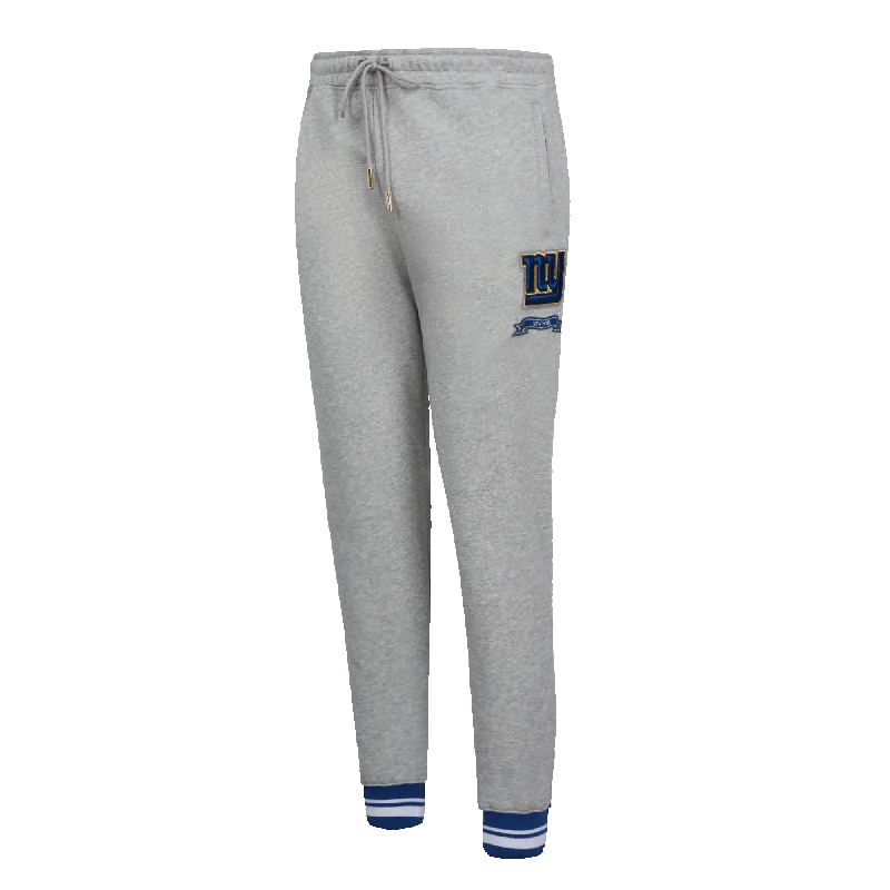Discount Deals NFL NEW YORK GIANTS PRO PREP WOMEN'S RIB FLC SWEATPANT (HEATHER GREY/DODGER BLUE) Discount Deals NFL NEW YORK GIANTS PRO PREP WOMEN'S RIB FLC SWEATPANT (HEATHER GREY/DODGER BLUE)