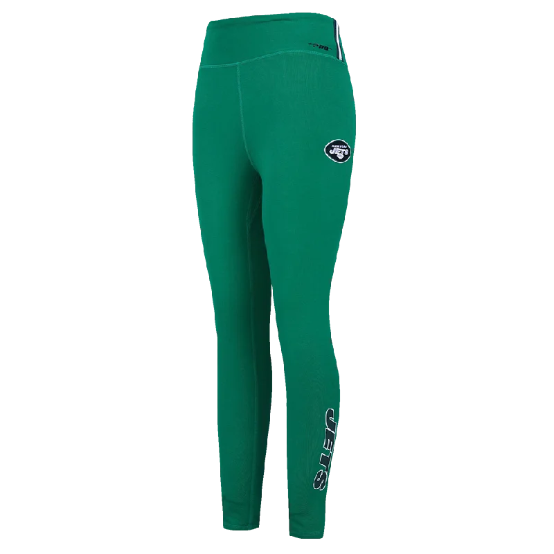 Today Only NFL NEW YORK JETS CLASSIC WOMEN'S JERSEY LEGGING (KELLY GREEN)