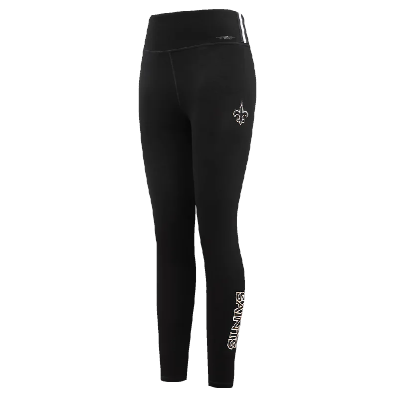 Great Bargains NFL NEW ORLEANS SAINTS CLASSIC WOMEN'S JERSEY LEGGING (BLACK)