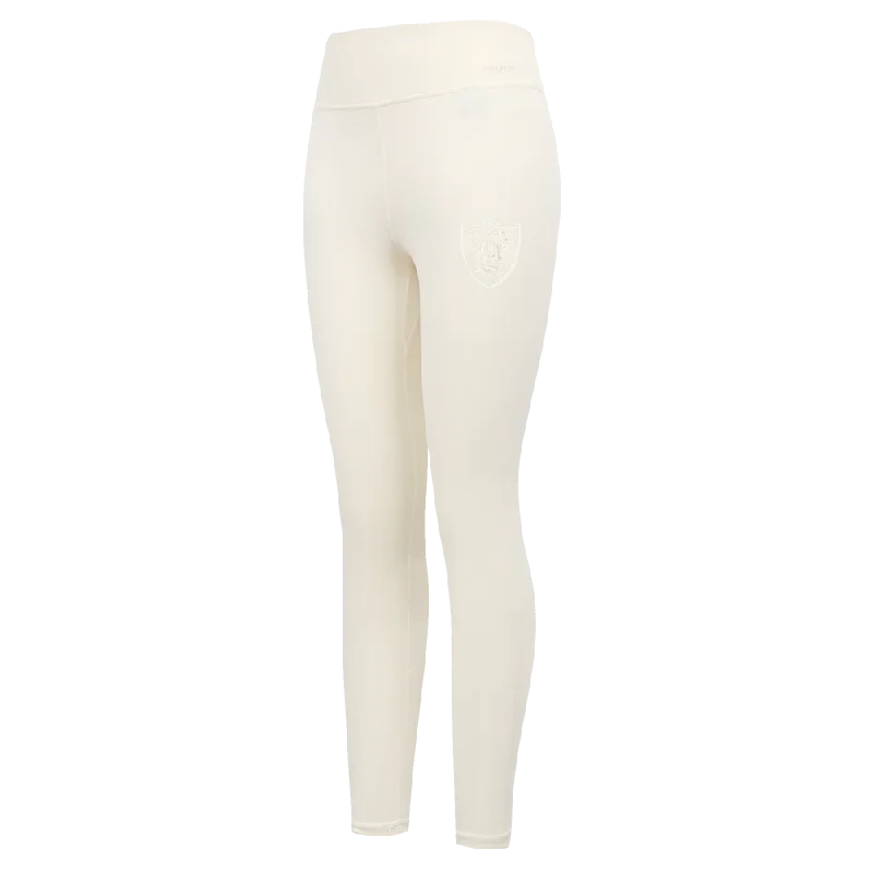 Markdowns NFL LAS VEGAS RAIDERS NEUTRAL WOMEN'S JERSEY LEGGING (EGGSHELL)
