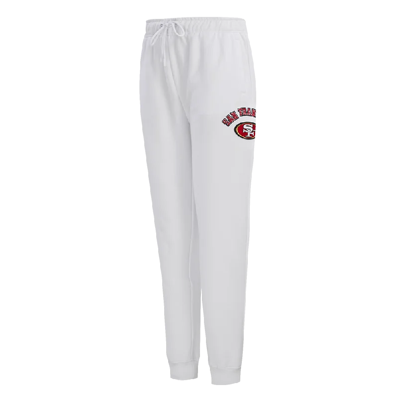 Discount Mania NFL SAN FRANCISCO 49ERS CLASSIC WOMEN'S SWEATPANT (WHITE)