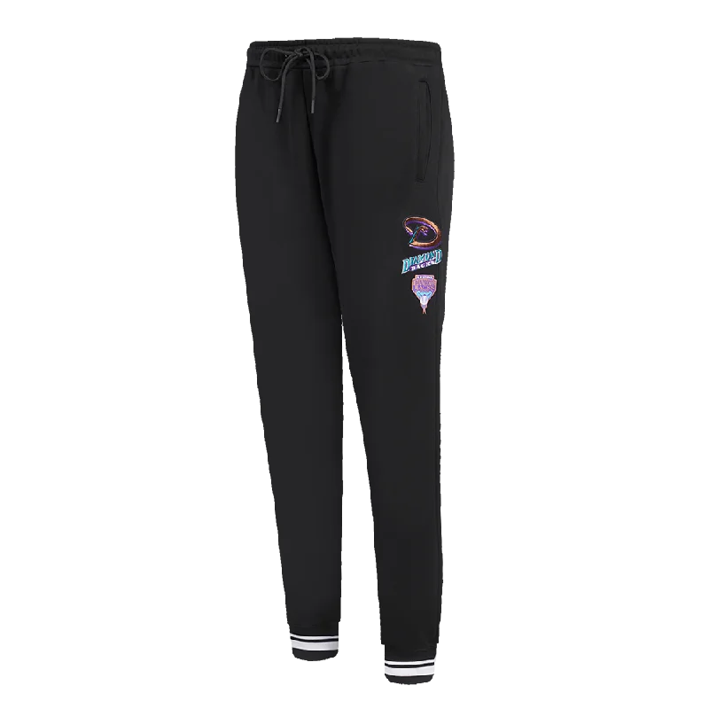 Value Deals MLB ARIZONA DIAMONDBACKS RETRO CLASSIC WOMEN'S RIB SWEATPANT (BLACK)