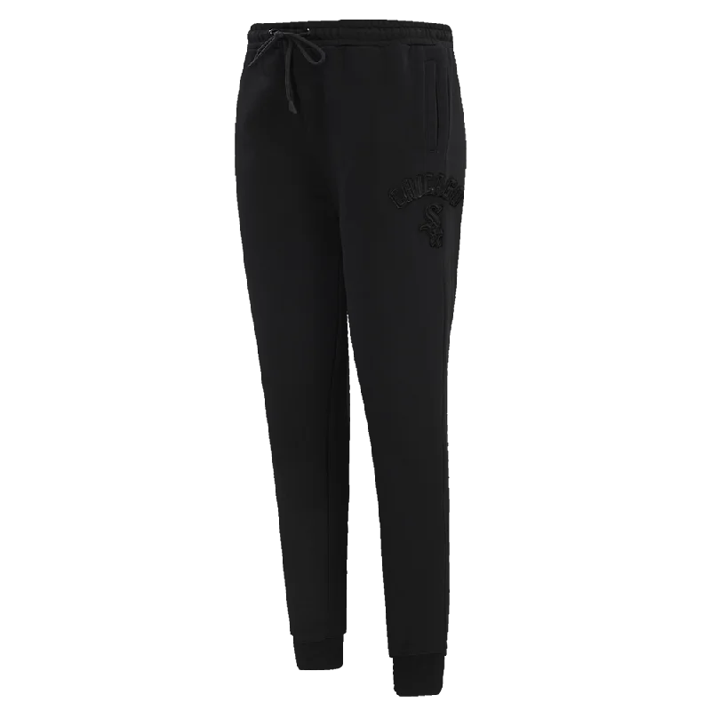 Limited Availability MLB CHICAGO WHITE SOX TRIPLE BLACK WOMEN'S SWEATPANT (TRIPLE BLACK) Limited Availability MLB CHICAGO WHITE SOX TRIPLE BLACK WOMEN'S SWEATPANT (TRIPLE BLACK)