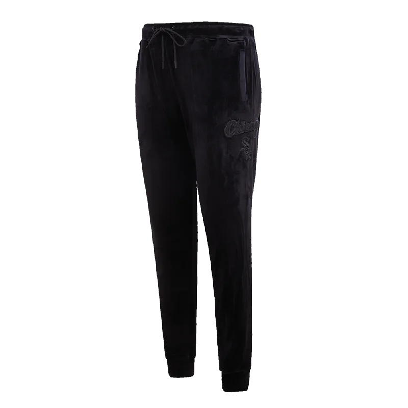 Huge Discounts MLB CHICAGO WHITE SOX TRIPLE BLACK WOMEN'S VELOUR JOGGER (TRIPLE BLACK) Huge Discounts MLB CHICAGO WHITE SOX TRIPLE BLACK WOMEN'S VELOUR JOGGER (TRIPLE BLACK)
