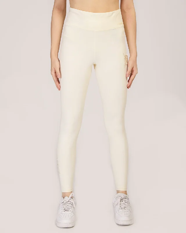 Epic Deals MLB DETROIT TIGERS NEUTRAL WOMEN'S JERSEY LEGGING (EGGSHELL)